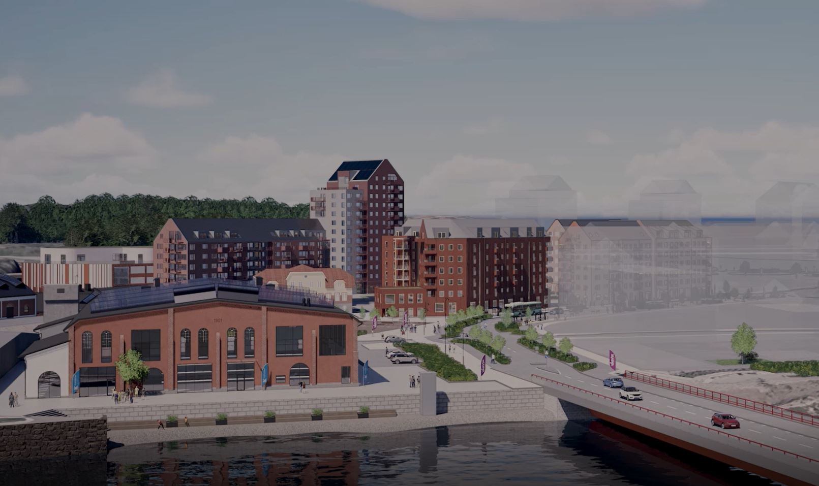Vårvik i navigerbar 3D-rendering
